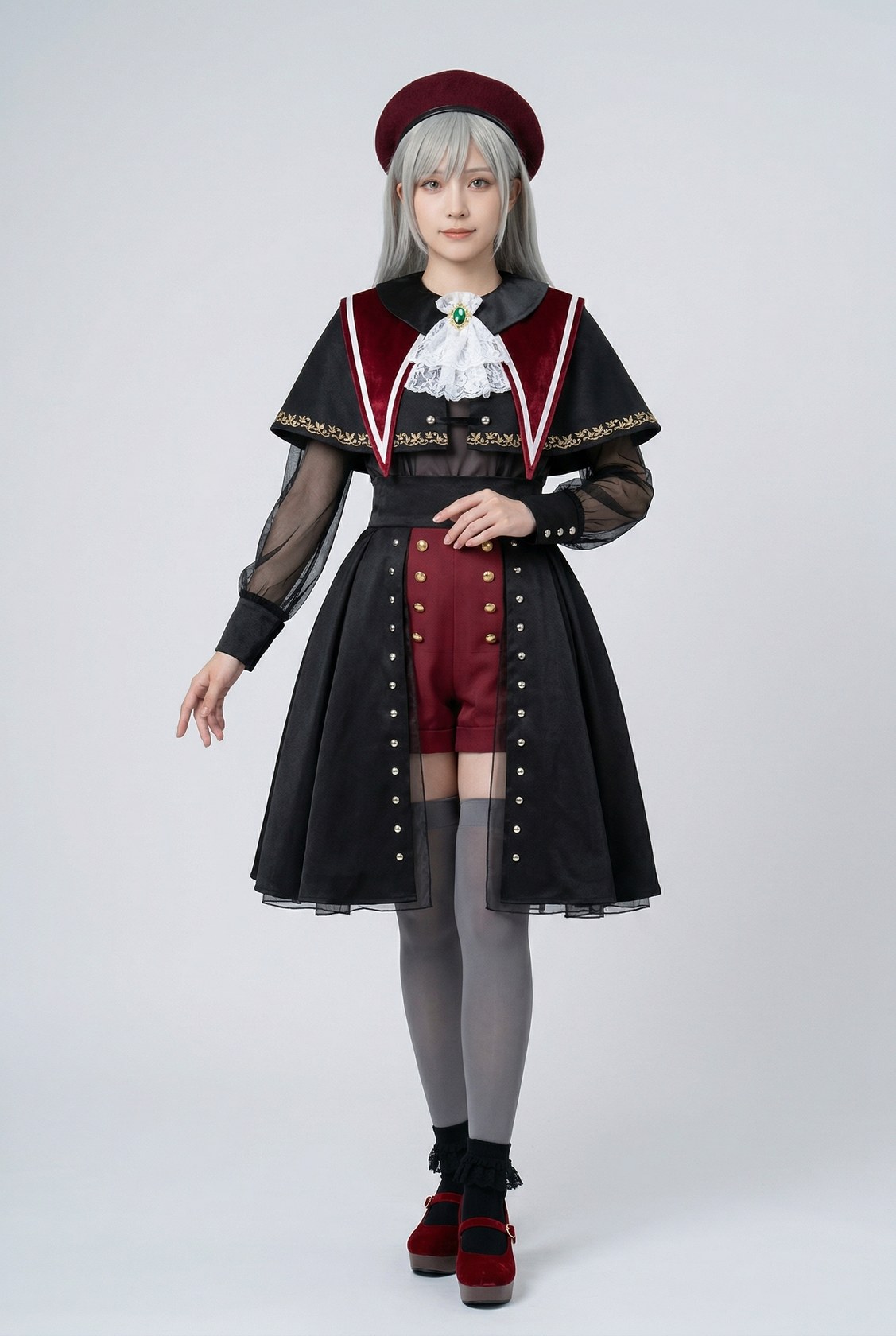 BanG Dream! Ave Mujica Mutsumi Wakaba Mortis Cosplay Costume - main image