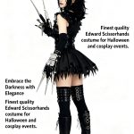 Edward Scissorhands Horror Female Halloween Cosplay Costume