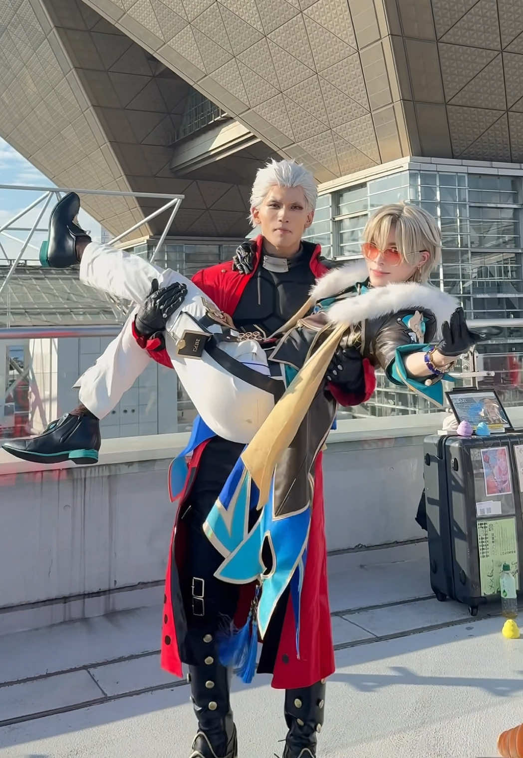 『着地は任せた！！アーチャー！！』#アベンチュ凛#honkaistarrail #aventurine #cosplay #c106 #崩壊スターレイル #アベンチュリン #コスプレ #fatestaynight