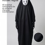 Manga Bar Cosplay Costume for Spirited Away Kaonashi black