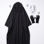 Manga Bar Cosplay Costume for Spirited Away Kaonashi purple