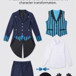 Manga Bar Cosplay Costume for Butler Ciel Phantomhive