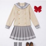 Manga Bar Cosplay Costume for LoveLive Chika Takami red