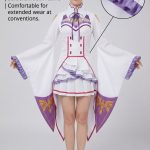 Manga Bar Cosplay Costume for Re Zero Starting Life in Another World Emilia