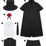 Manga Bar Cosplay Costume for Butler Ciel Phantomhive black