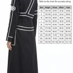 Manga Bar Cosplay Costume for Sword Art Online Kirito black