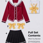 Manga Bar Cosplay Costume for Charlotte Tomori Nao